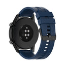 For Huawei Watch GT 2 46mm Silicone Watch Band with Black Buckle(Dark Blue)