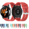 For Huawei Watch GT 2 46mm Silicone Watch Band with Black Buckle(Quicksand Pink)
