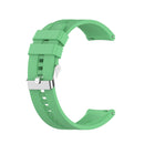 For Huawei Watch GT 2 46mm Silicone Watch Band with Silver Buckle(Mint Green)
