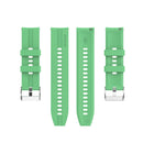 For Huawei Watch GT 2 46mm Silicone Watch Band with Silver Buckle(Mint Green)