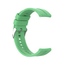 For Huawei Watch GT 2 46mm Silicone Watch Band with Silver Buckle(Mint Green)