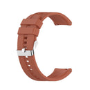 For Huawei Watch GT 2 46mm Silicone Watch Band with Silver Buckle(Orange)