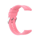 For Huawei Watch GT 2 46mm Silicone Watch Band with Silver Buckle(Pink)