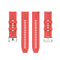 For Huawei Watch GT 2 46mm Silicone Watch Band with Silver Buckle(Red)
