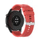 For Huawei Watch GT 2 46mm Silicone Watch Band with Silver Buckle(Red)