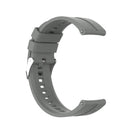 For Huawei Watch GT 2 46mm Silicone Watch Band with Silver Buckle(Grey)