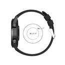 For Huawei Watch GT 2 46mm Silicone Watch Band with Silver Buckle(Grey)