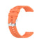 For Huawei Watch GT 2 46mm Silicone Watch Band with Silver Buckle(Vibrant Orange)