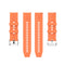 For Huawei Watch GT 2 46mm Silicone Watch Band with Silver Buckle(Vibrant Orange)
