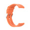 For Huawei Watch GT 2 46mm Silicone Watch Band with Silver Buckle(Vibrant Orange)
