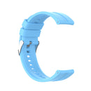For Huawei Watch GT 2 46mm Silicone Watch Band with Silver Buckle(Sky Blue)