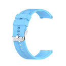 For Huawei Watch GT 2 46mm Silicone Watch Band with Silver Buckle(Sky Blue)