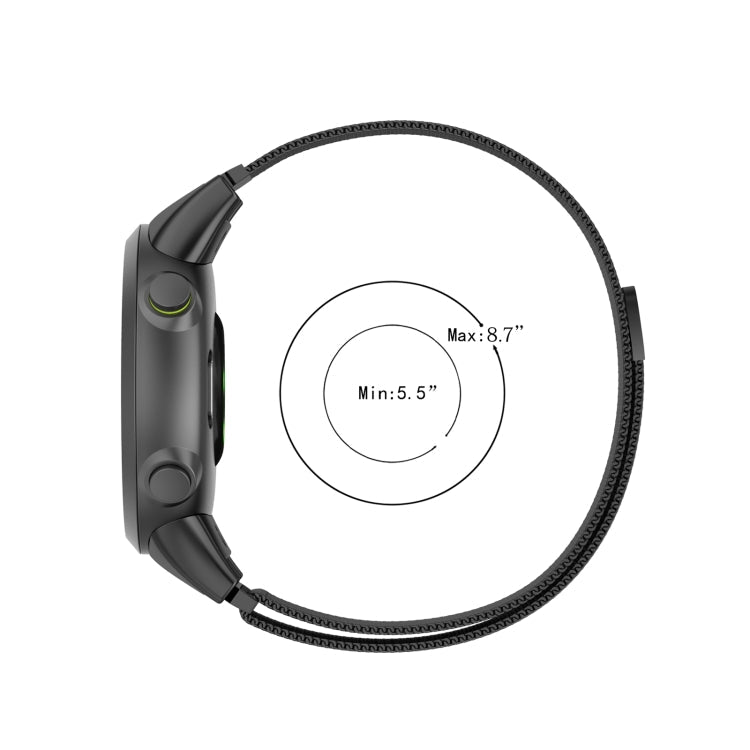 For Garmin Forerunner 45 / 45S / Swim 2 Milanese Watch Band(Black)