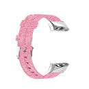 For Garmin Forerunner 45 / 45S / Swim 2 Universal Nylon Canvas Watch Band(Pink)