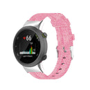 For Garmin Forerunner 45 / 45S / Swim 2 Universal Nylon Canvas Watch Band(Pink)