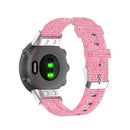 For Garmin Forerunner 45 / 45S / Swim 2 Universal Nylon Canvas Watch Band(Pink)