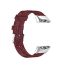 For Garmin Forerunner 45 / 45S / Swim 2 Universal Nylon Canvas Watch Band(Wine Red)
