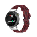 For Garmin Forerunner 45 / 45S / Swim 2 Universal Nylon Canvas Watch Band(Wine Red)