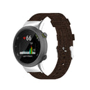 For Garmin Forerunner 45 / 45S / Swim 2 Universal Nylon Canvas Watch Band(Coffee)