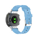 For Garmin Forerunner 45 / 45S / Swim 2 Universal Nylon Canvas Watch Band(Sky Blue)