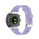 For Garmin Forerunner 45 / 45S / Swim 2 Universal Nylon Canvas Watch Band(Purple)
