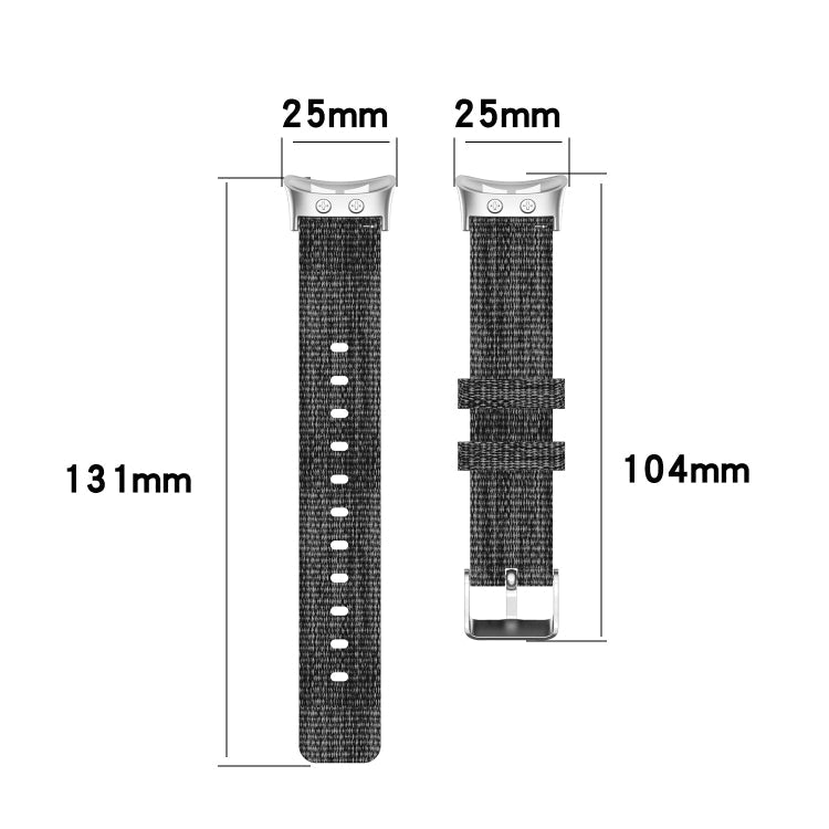 For Garmin Forerunner 45 / 45S / Swim 2 Universal Nylon Canvas Watch Band(Pink)