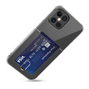 TPU Transparent Protective Case with Card Slots For iPhone 12(Transparent)