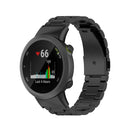 For Garmin Forerunner 45 / 45S / Swim 2 Universal Three Beads Stainless Steel Watch Band(Black)