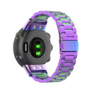 For Garmin Forerunner 45 / 45S / Swim 2 Universal Three Beads Stainless Steel Watch Band(Colorful)