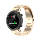 For Garmin Forerunner 45 / 45S / Swim 2 Universal Three Beads Stainless Steel Watch Band(Champagne Gold)