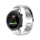 For Garmin Forerunner 45 / 45S / Swim 2 Universal Three Beads Stainless Steel Watch Band(Silver)