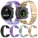 For Garmin Forerunner 45 / 45S / Swim 2 Universal Three Beads Stainless Steel Watch Band(Champagne Gold)