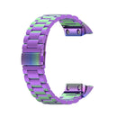 For Garmin Forerunner 35 / 30 Universal Three Beads Stainless Steel Watch Band(Colorful)