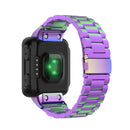 For Garmin Forerunner 35 / 30 Universal Three Beads Stainless Steel Watch Band(Colorful)