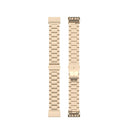 For Garmin Forerunner 35 / 30 Universal Three Beads Stainless Steel Watch Band(Champagne Gold()