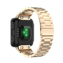 For Garmin Forerunner 35 / 30 Universal Three Beads Stainless Steel Watch Band(Champagne Gold()