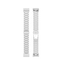For Garmin Forerunner 35 / 30 Universal Three Beads Stainless Steel Watch Band(Silver)
