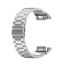 For Garmin Forerunner 35 / 30 Universal Three Beads Stainless Steel Watch Band(Silver)