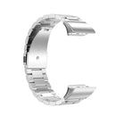 For Garmin Forerunner 35 / 30 Universal Three Beads Stainless Steel Watch Band(Silver)