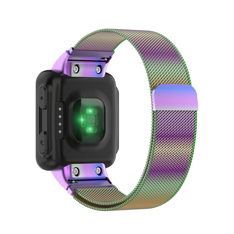 For Garmin Forerunner 35 / 30 Milanese Watch Band(Colorful)
