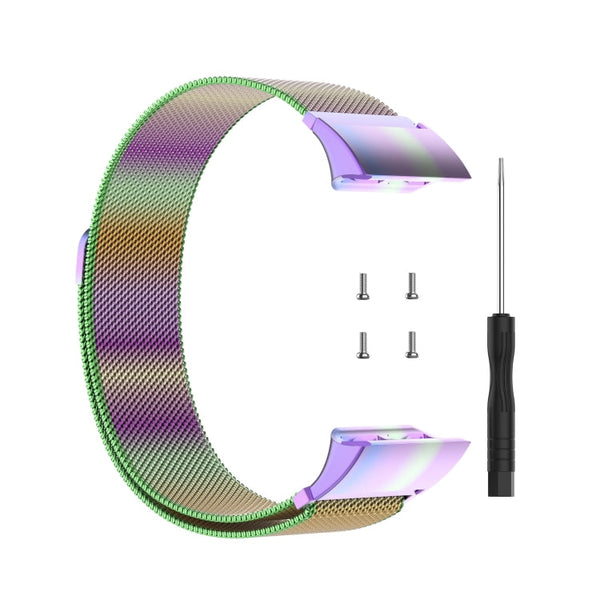 For Garmin Forerunner 35 / 30 Milanese Watch Band(Colorful)