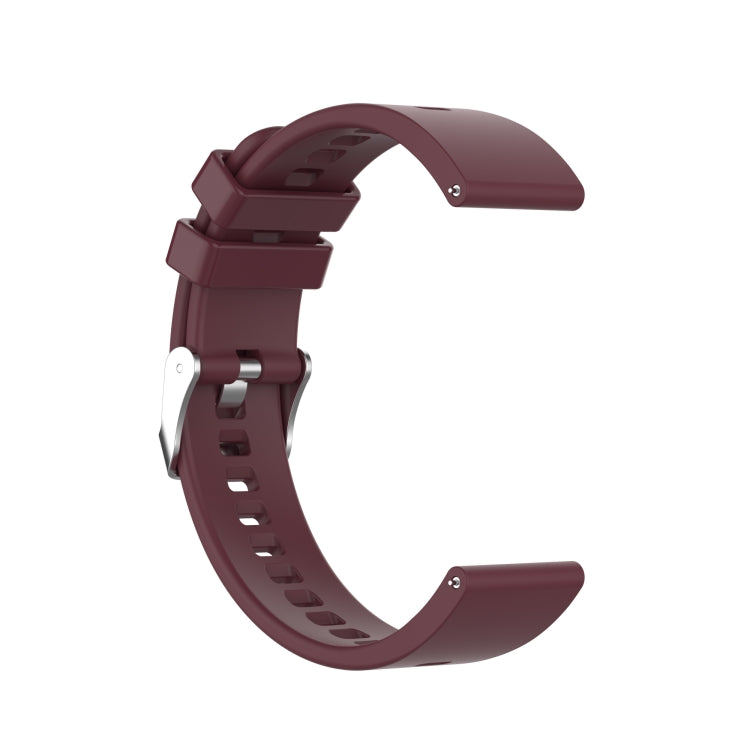 For Huawei Honor Watch ES Silicone Watch Band(Wine Red)