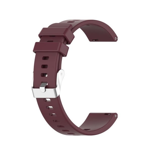 For Huawei Honor Watch ES Silicone Watch Band(Wine Red)