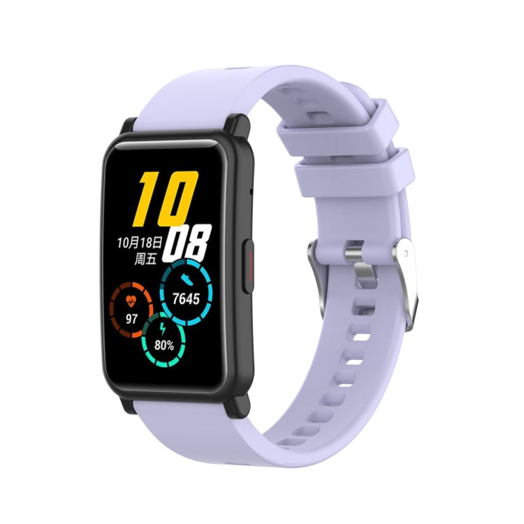For Huawei Honor Watch ES Silicone Watch Band(Purple)