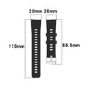 For Huawei Honor Watch ES Silicone Watch Band(White)