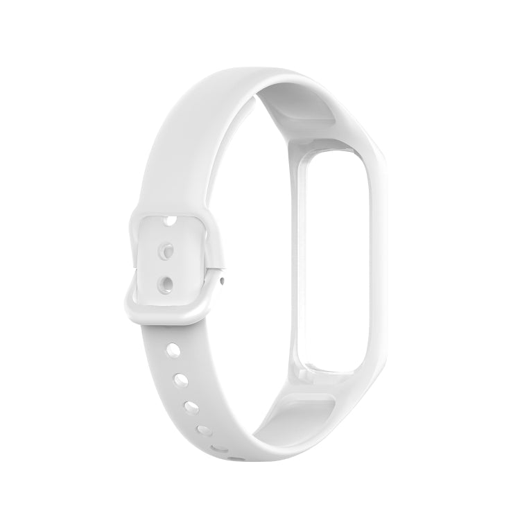 For Samsung Galaxy Fit 2 Silicone Watch Band(White)