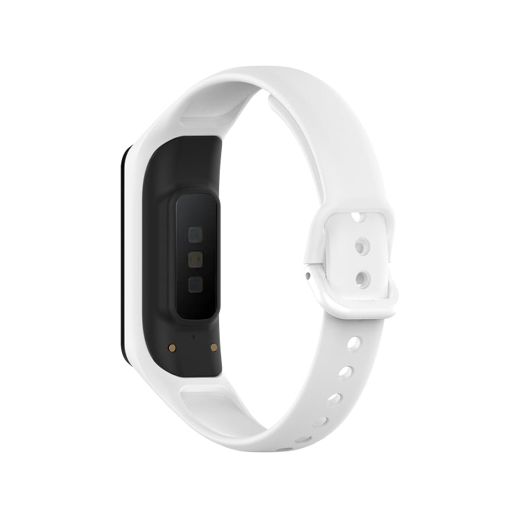 For Samsung Galaxy Fit 2 Silicone Watch Band(White)