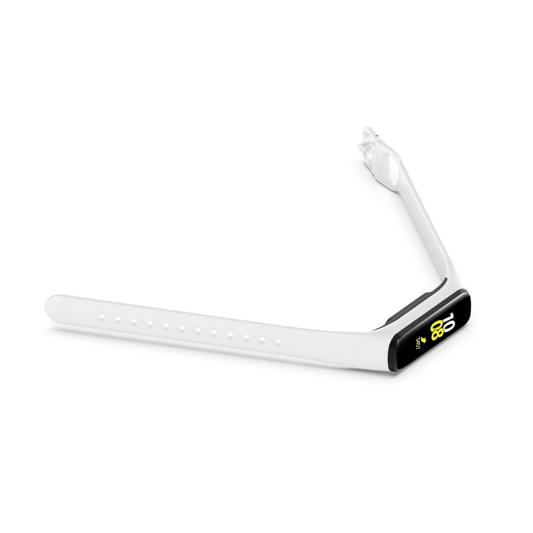 For Samsung Galaxy Fit 2 Silicone Watch Band(White)