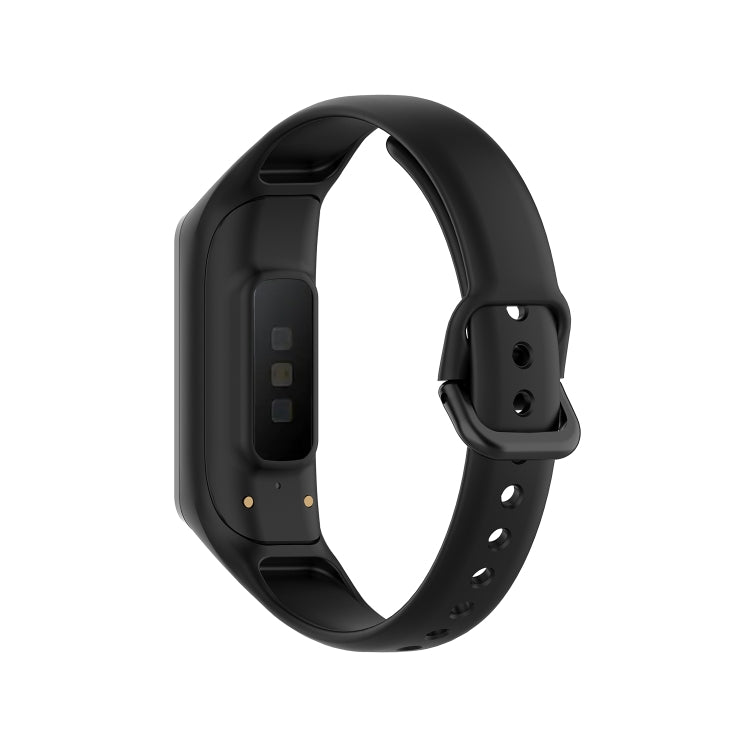 For Samsung Galaxy Fit 2 Silicone Watch Band(Black)