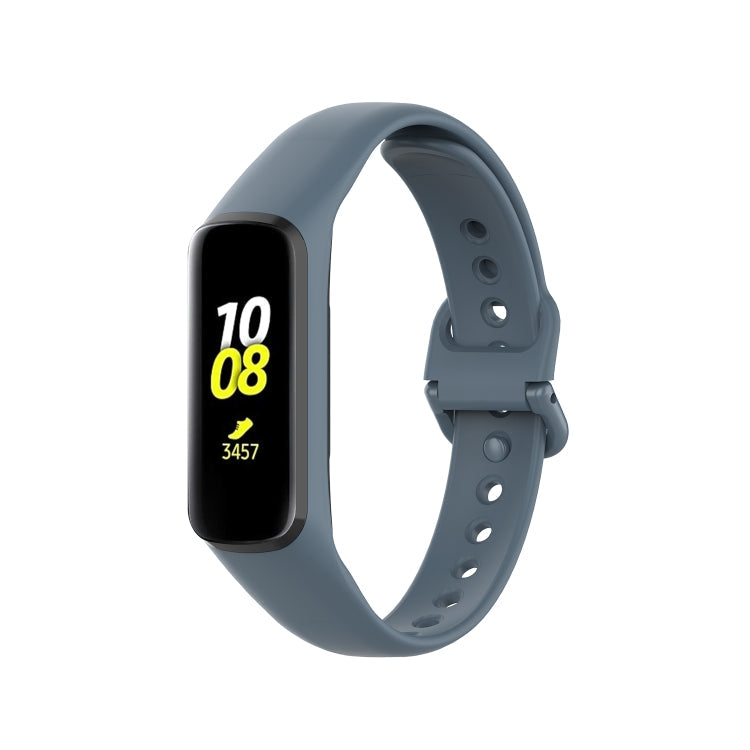 For Samsung Galaxy Fit 2 Silicone Watch Band(Grey)